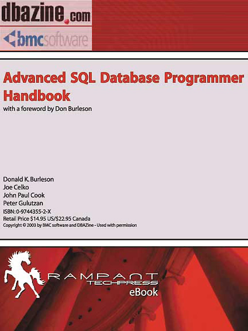 Title details for Advanced SQL Database Programmer Handbook by Donald K. Burlson - Available